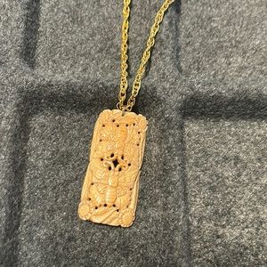 Vintage Asian Moth Motif Necklace